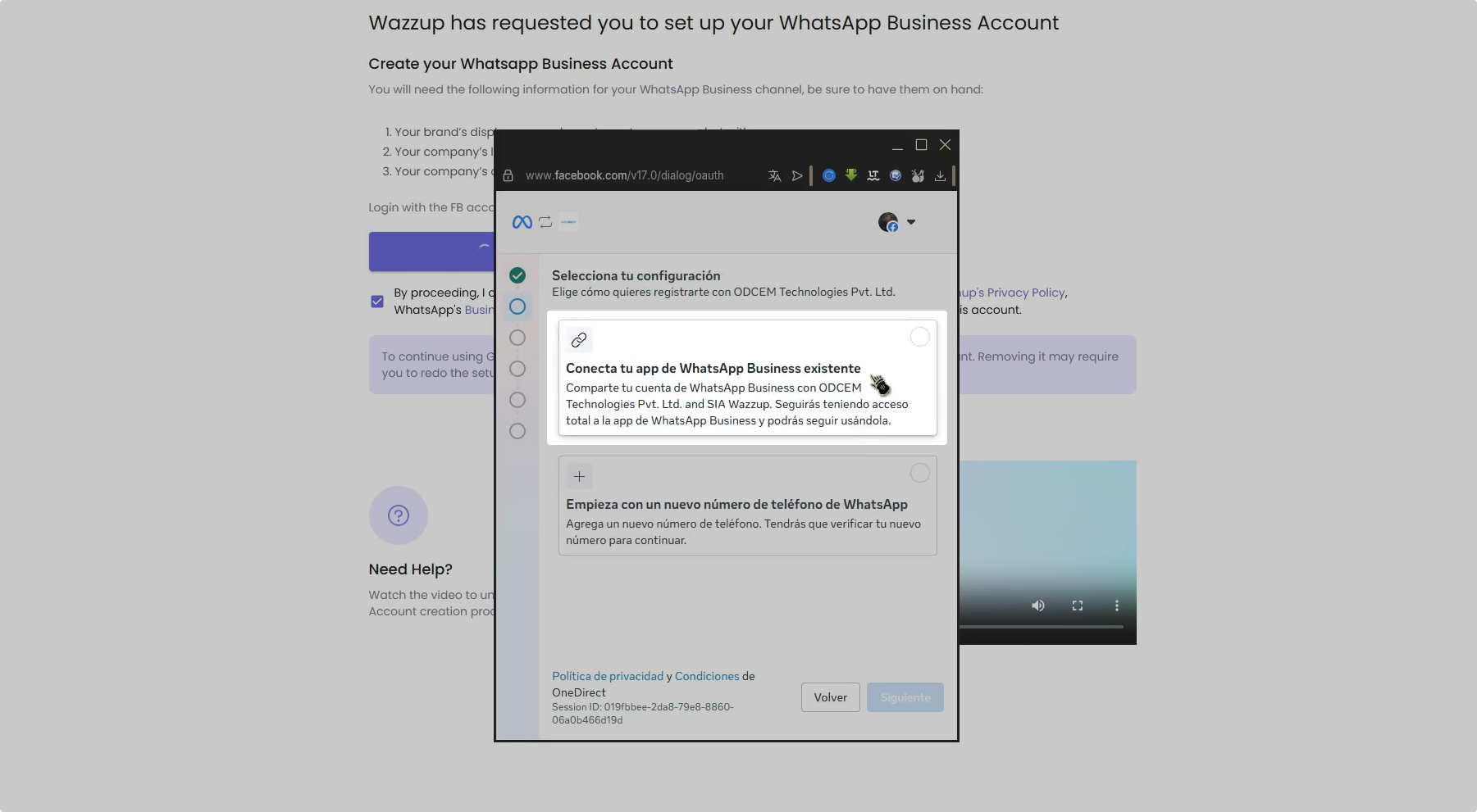 Conectar La Aplicación Whats App Business