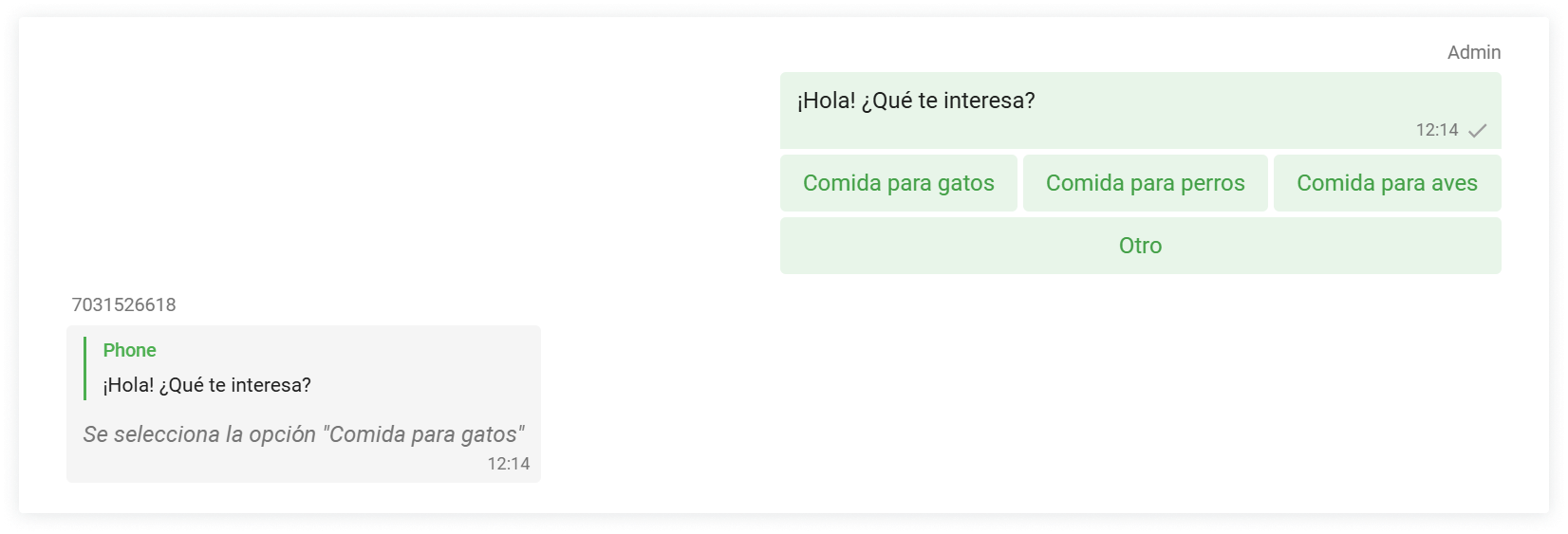 Wazzup Tg Bot Botones Mesajes