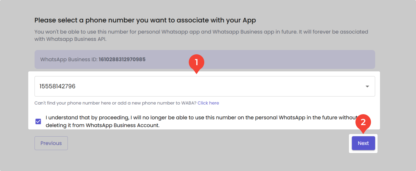 Seleccionar un Número de Teléfono