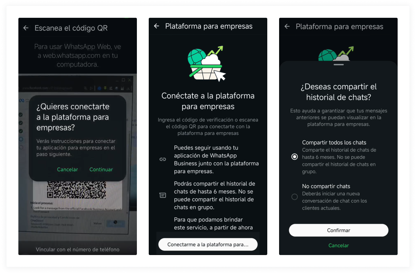 Conectarse Mediante Acciones De La Aplicación Whats App Business