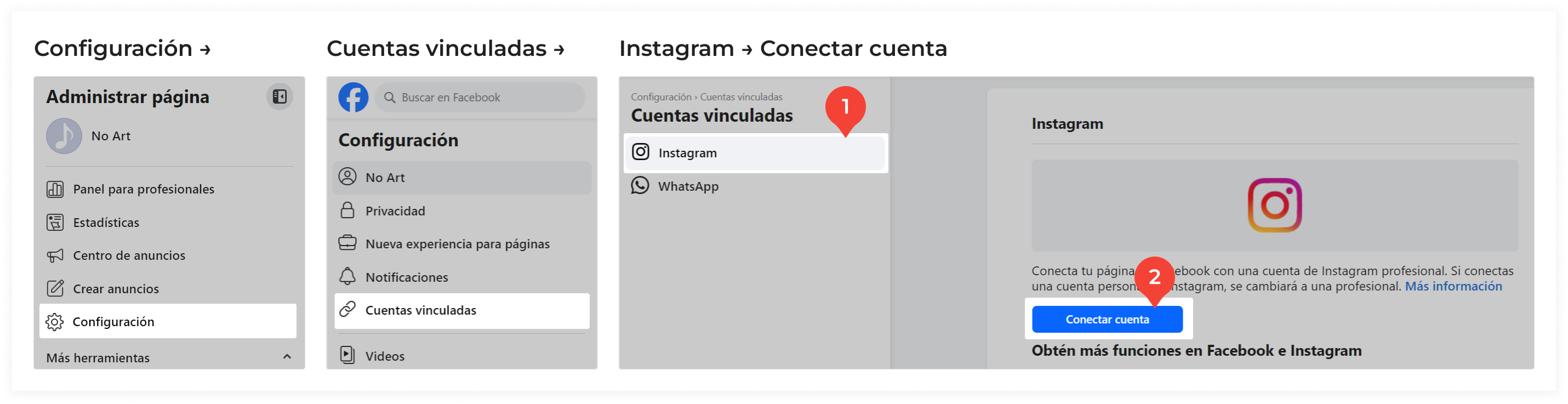 Instagram Conectar Cuenta